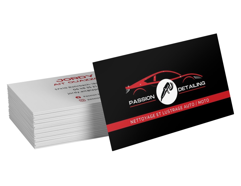 Cartes de visite - Passion Detailing - ML Communication